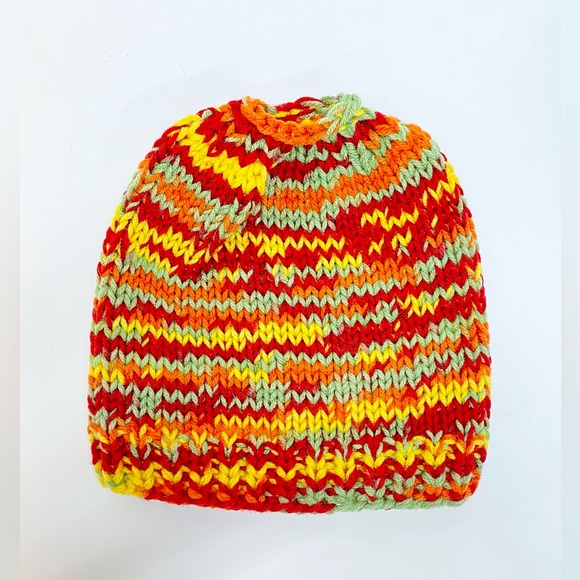 NWT Ponytail/Ben Beanie Hat/Fingerless Gloves Set Multicolor One Size Fits Most - Picture 2 of 7